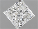 Natural Diamond 0.90 Carats, Princess with  Cut, H Color, VVS1 Clarity and Certified by GIA