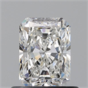 Natural Diamond 0.60 Carats, Radiant with  Cut, F Color, VS1 Clarity and Certified by GIA