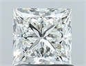 Natural Diamond 1.01 Carats, Princess with  Cut, I Color, VVS1 Clarity and Certified by GIA