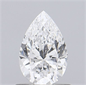 Natural Diamond 0.70 Carats, Pear with  Cut, D Color, SI1 Clarity and Certified by GIA