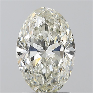 Picture of Natural Diamond 1.51 Carats, Oval with  Cut, I Color, SI2 Clarity and Certified by IGI