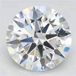 Picture of Lab Grown Diamond 3.01 Carats, Round with Ideal Cut, D Color, IF Clarity and Certified by IGI