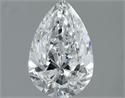 Natural Diamond 1.80 Carats, Pear with  Cut, G Color, SI2 Clarity and Certified by GIA