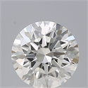 Natural Diamond 0.70 Carats, Round with Excellent Cut, F Color, VVS1 Clarity and Certified by IGI