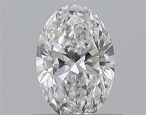 Picture of Natural Diamond 0.51 Carats, Oval with  Cut, D Color, VVS1 Clarity and Certified by GIA