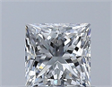 Diamante Natural 0.50 quilates, Princesa , Color G, claridad VS2 y certificado GIA