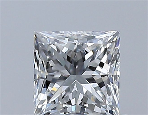 Foto Diamante Natural 0.50 quilates, Princesa , Color G, claridad VS2 y certificado GIA de