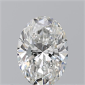 Natural Diamond 0.50 Carats, Oval with  Cut, G Color, VVS1 Clarity and Certified by GIA