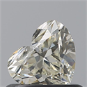 Natural Diamond 0.50 Carats, Heart with  Cut, L Color, VS1 Clarity and Certified by GIA