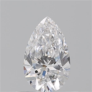 Picture of Natural Diamond 0.51 Carats, Pear with  Cut, D Color, VS1 Clarity and Certified by GIA