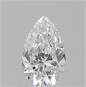Natural Diamond 0.51 Carats, Pear with  Cut, D Color, VS1 Clarity and Certified by GIA
