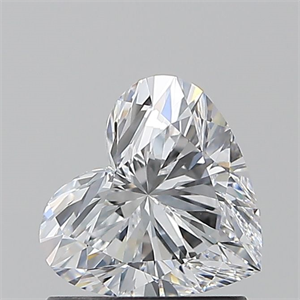 Picture of Natural Diamond 1.01 Carats, Heart with  Cut, D Color, VVS1 Clarity and Certified by GIA