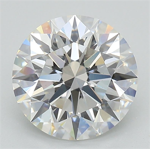 Picture of Lab Grown Diamond 3.08 Carats, Round with Excellent Cut, F Color, VS2 Clarity and Certified by GIA