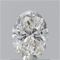 Natural Diamond 0.91 Carats, Oval with  Cut, H Color, VS2 Clarity and Certified by GIA