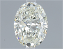 Natural Diamond 0.50 Carats, Oval with  Cut, H Color, VVS2 Clarity and Certified by IGI