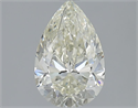 Natural Diamond 1.50 Carats, Pear with  Cut, K Color, SI1 Clarity and Certified by IGI