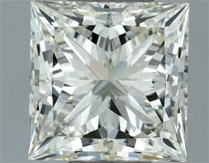 Picture of Natural Diamond 0.71 Carats, Princess with  Cut, J Color, IF Clarity and Certified by IGI
