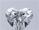 Natural Diamond 0.50 Carats, Heart with  Cut, D Color, SI2 Clarity and Certified by GIA