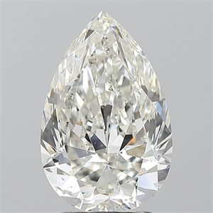 Picture of Natural Diamond 3.01 Carats, Pear with  Cut, I Color, SI2 Clarity and Certified by GIA
