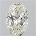 Natural Diamond 1.50 Carats, Oval with  Cut, J Color, SI1 Clarity and Certified by GIA