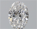 Diamante Natural 0.65 quilates, Ovalado , Color D, claridad VVS2 y certificado GIA