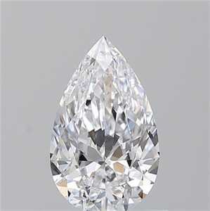 Picture of Natural Diamond 0.76 Carats, Pear with  Cut, D Color, VVS2 Clarity and Certified by GIA
