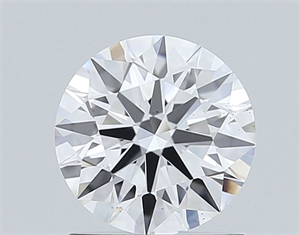 Picture of Lab Grown Diamond 1.09 Carats, Round with Ideal Cut, E Color, VS2 Clarity and Certified by IGI