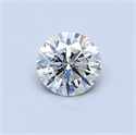 Diamante Natural 0.50 quilates, Redondo , Color E, claridad SI1 y certificado GIA