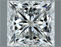 Natural Diamond 1.52 Carats, Princess with  Cut, H Color, VVS1 Clarity and Certified by IGI