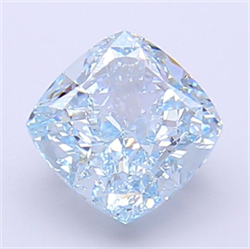 Picture of Lab Grown Diamond 1.91 Carats, CUSHION MODIFIED with  Cut, Fancy Intense Blue Color, VVS2 Clarity and Certified by IGI