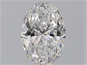 Natural Diamond 0.80 Carats, Oval with  Cut, D Color, SI1 Clarity and Certified by GIA