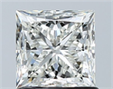 Natural Diamond 1.20 Carats, Princess with  Cut, I Color, VS2 Clarity and Certified by GIA