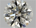Natural Diamond 0.50 Carats, Round with Excellent Cut, J Color, SI1 Clarity and Certified by GIA