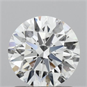 Lab Grown Diamond 1.30 Carats, Round with Ideal Cut, D Color, VVS2 Clarity and Certified by IGI