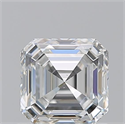 Natural Diamond 1.10 Carats, Asscher with  Cut, G Color, VS2 Clarity and Certified by GIA