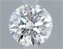 Natural Diamond 0.70 Carats, Round with Excellent Cut, E Color, IF Clarity and Certified by GIA