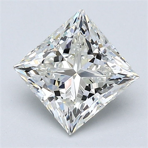 Picture of Natural Diamond 1.51 Carats, Princess with  Cut, I Color, VS1 Clarity and Certified by GIA