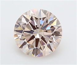 Picture of Lab Grown Diamond 3.05 Carats, Round with Ideal Cut, Fancy Intense Pink Color, VS1 Clarity and Certified by IGI
