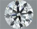 Natural Diamond 0.90 Carats, Round with Excellent Cut, H Color, VS2 Clarity and Certified by IGI