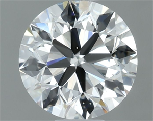 Picture of Natural Diamond 0.90 Carats, Round with Excellent Cut, H Color, VS2 Clarity and Certified by IGI