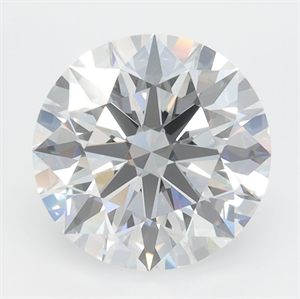 Picture of Lab Grown Diamond 3.09 Carats, Round with Excellent Cut, D Color, VVS2 Clarity and Certified by GIA