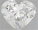 Natural Diamond 1.70 Carats, Heart with  Cut, G Color, SI1 Clarity and Certified by HRD