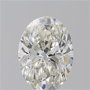 Picture of Natural Diamond 1.70 Carats, Oval with  Cut, J Color, VS1 Clarity and Certified by GIA