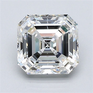 Picture of Natural Diamond 1.50 Carats, Asscher with  Cut, H Color, SI2 Clarity and Certified by GIA