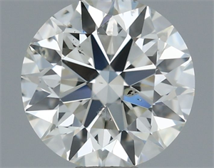 Picture of Natural Diamond 0.50 Carats, Round with Excellent Cut, I Color, SI2 Clarity and Certified by IGI