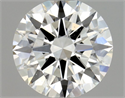 Natural Diamond 0.70 Carats, Round with Excellent Cut, G Color, SI1 Clarity and Certified by GIA