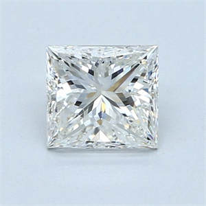 Foto Diamante Natural 1.06 quilates, Princesa , Color H, claridad SI2 y certificado GIA de