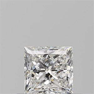 Picture of Natural Diamond 0.51 Carats, Princess with  Cut, F Color, VVS2 Clarity and Certified by GIA