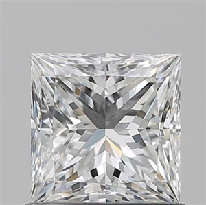 Picture of Natural Diamond 0.92 Carats, Princess with  Cut, H Color, VS2 Clarity and Certified by GIA