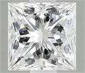 Natural Diamond 0.51 Carats, Princess with  Cut, H Color, VVS1 Clarity and Certified by GIA